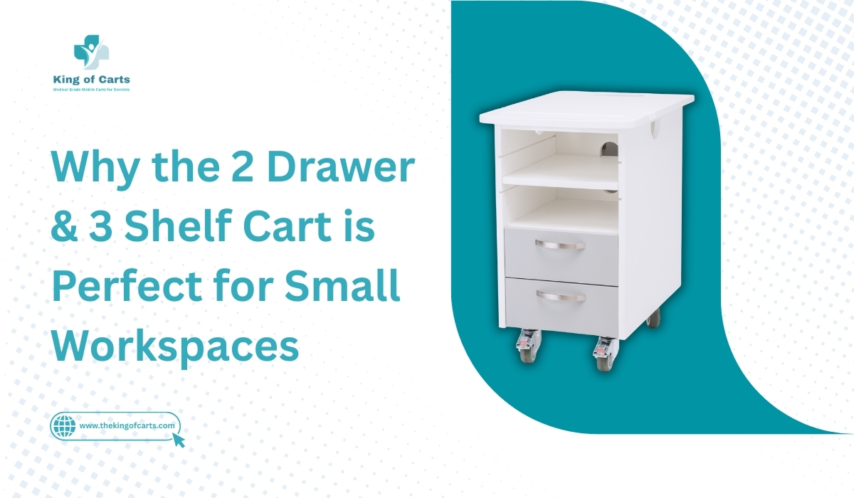 Why the 2 Drawer & 3 Shelf Cart is Perfect for Small Workspaces